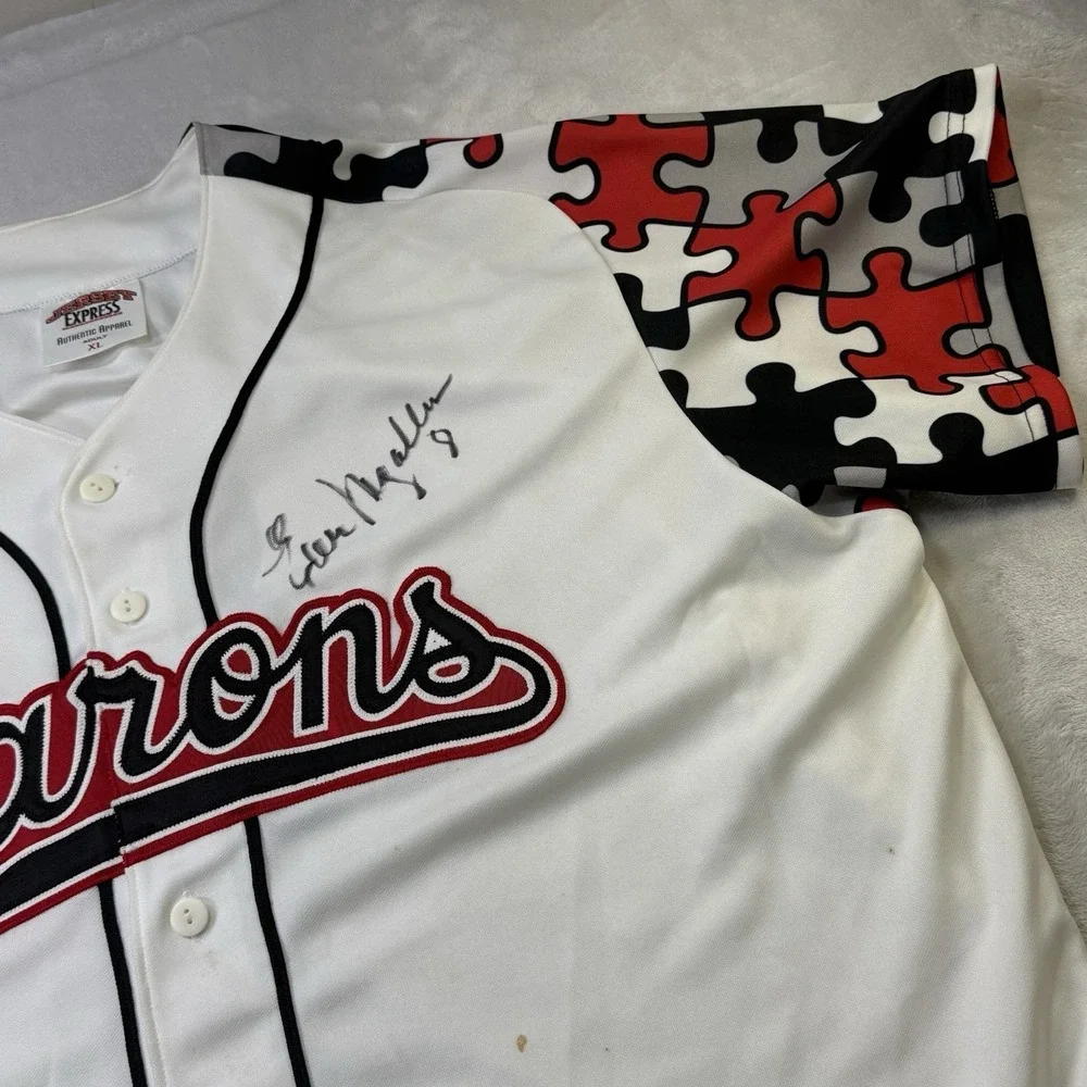 Birmingham Barons Ever Magallanes Signed Game Worn Jersey #8 Autism XL MiLB
